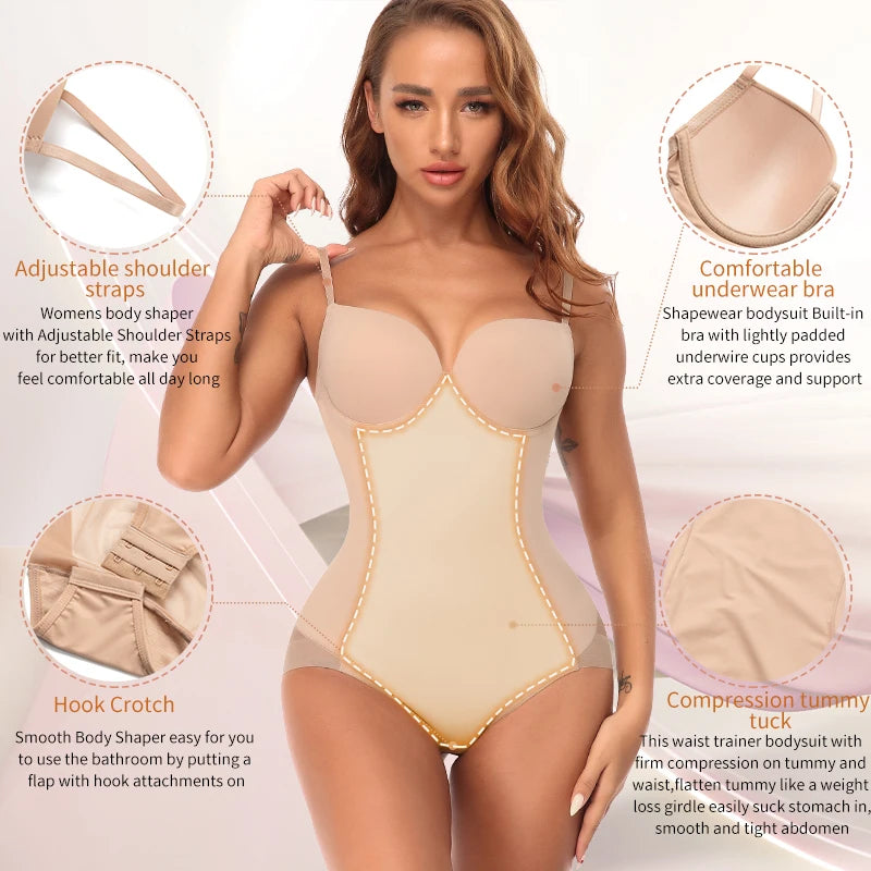 Tummy Control Shapewear Bodysuit