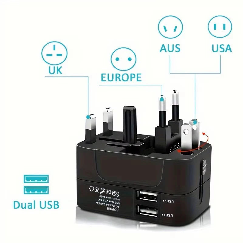 Universal Travel Adapter with USB