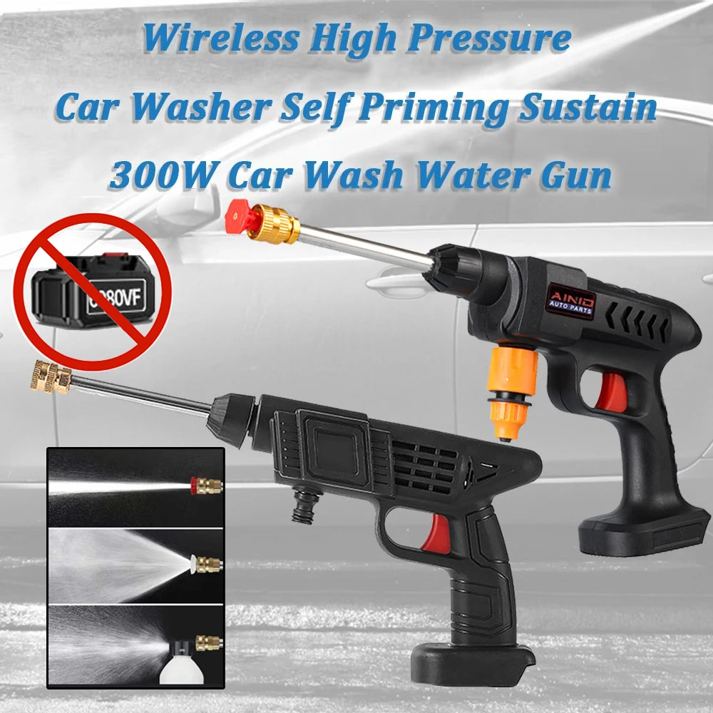 Cordless High-Pressure Car Wash Gun – Battery Not Included (Makita 18V Compatible)