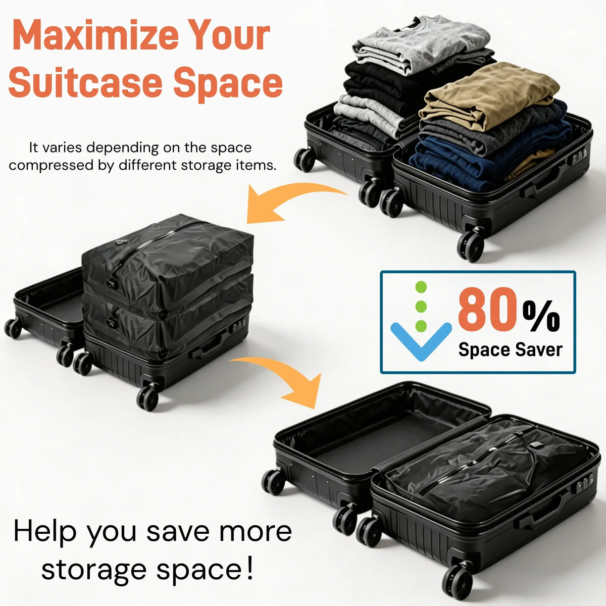 Vacuum Compression Travel Bags