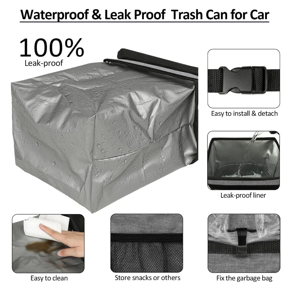 Leakproof Car Trash Bin