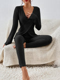 Ribbed Knit Lounge Set