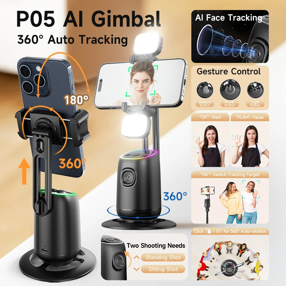 AI Auto-Tracking Phone Gimbal