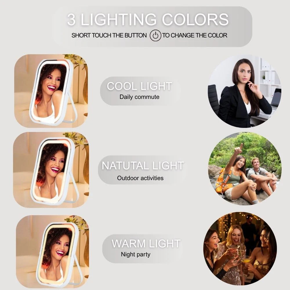 LED Travel Makeup Mirror