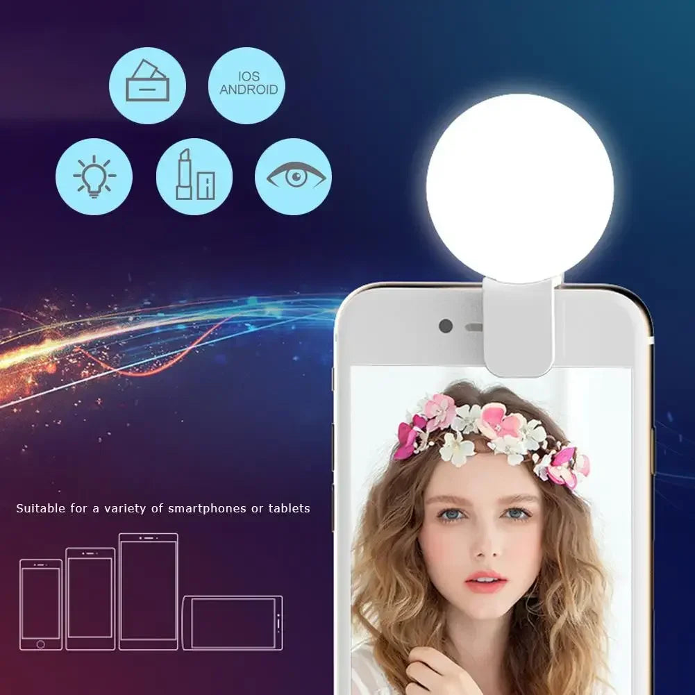 Clip-On Selfie Ring Light