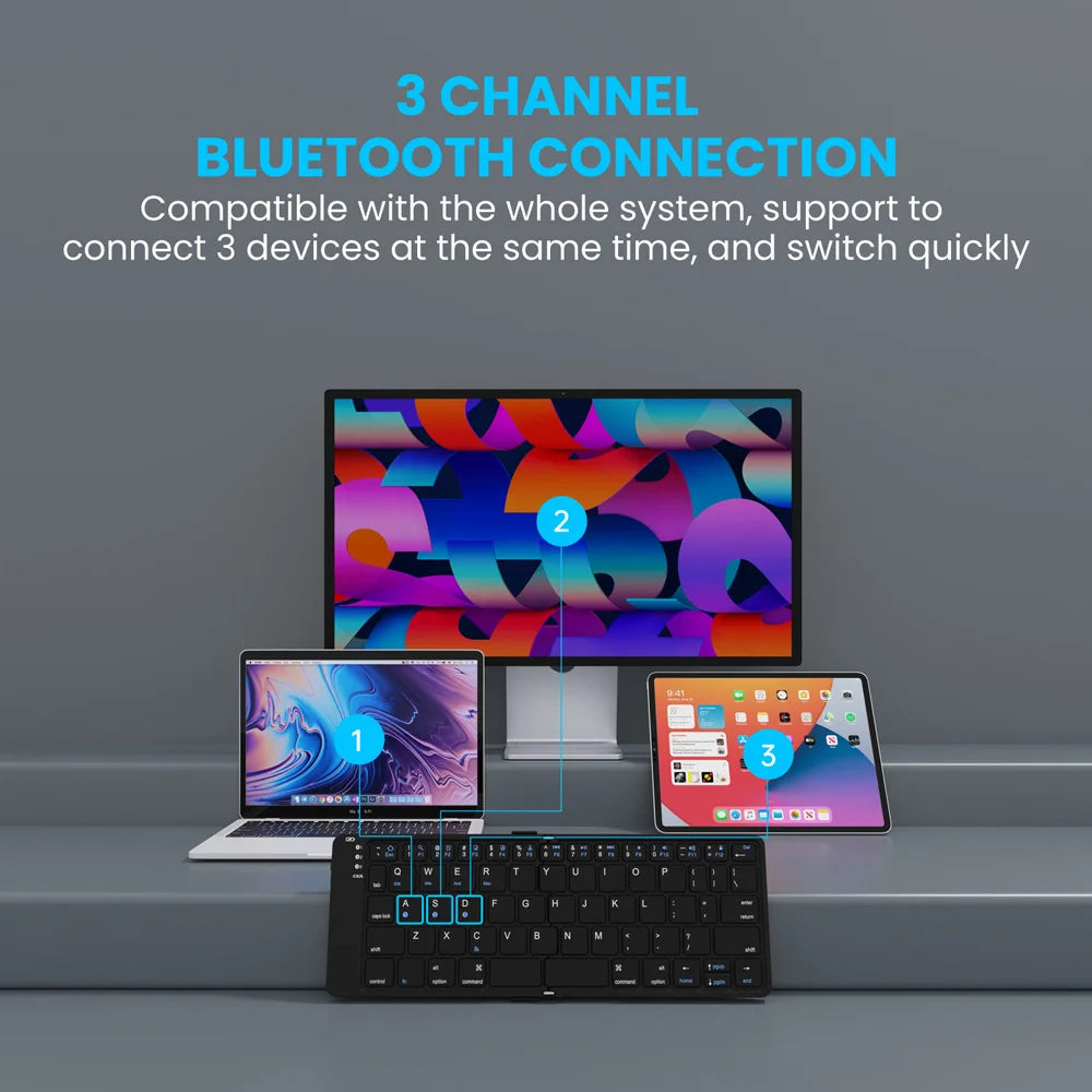Foldable Bluetooth Keyboard