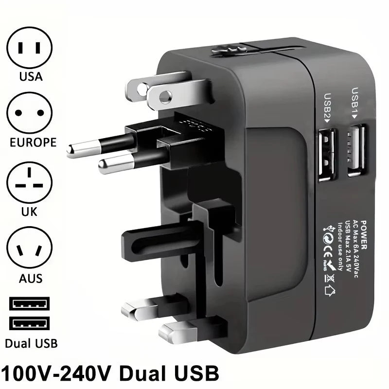Universal Travel Adapter with USB